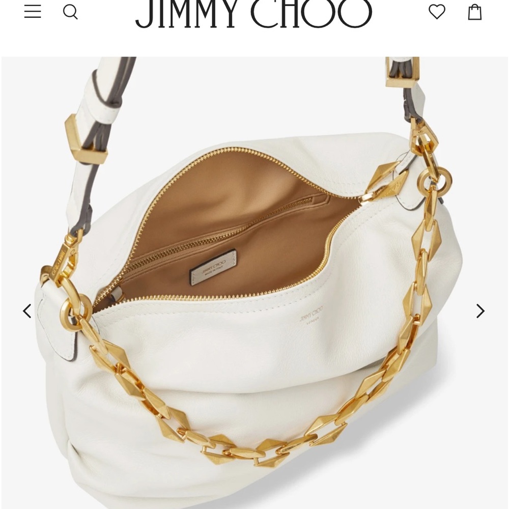 Jimmy Choo latte and gold hobo purse.  Gently used condition
